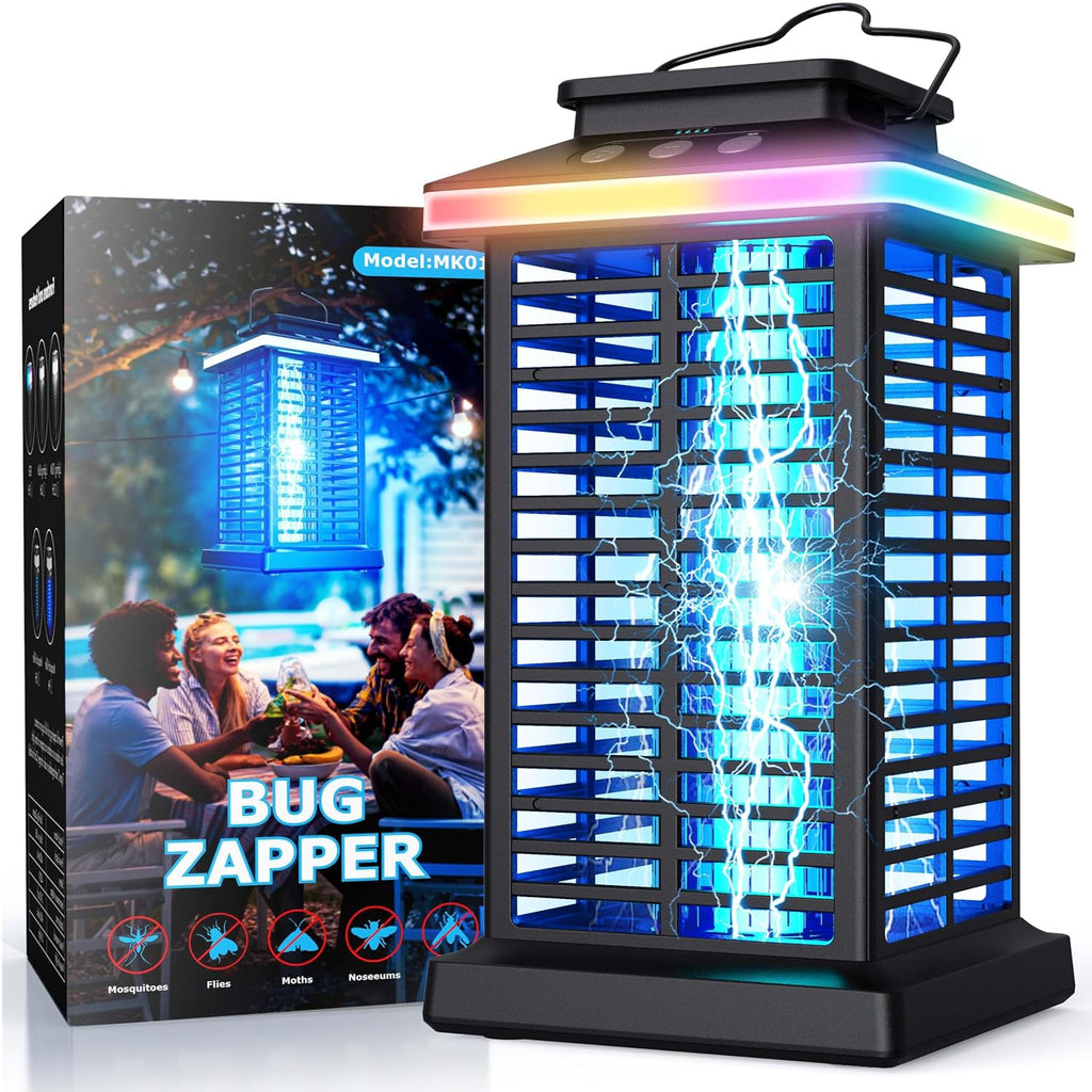 Bug Zapper Outdoor, Mosquito Zapper 3 in 1 Rechargeable Bug Zapper Outdoor