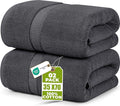 Utopia Towels Jumbo Bath Sheet 2 Piece, 600 GSM, 35 by 70 Inches, 100% Ring
