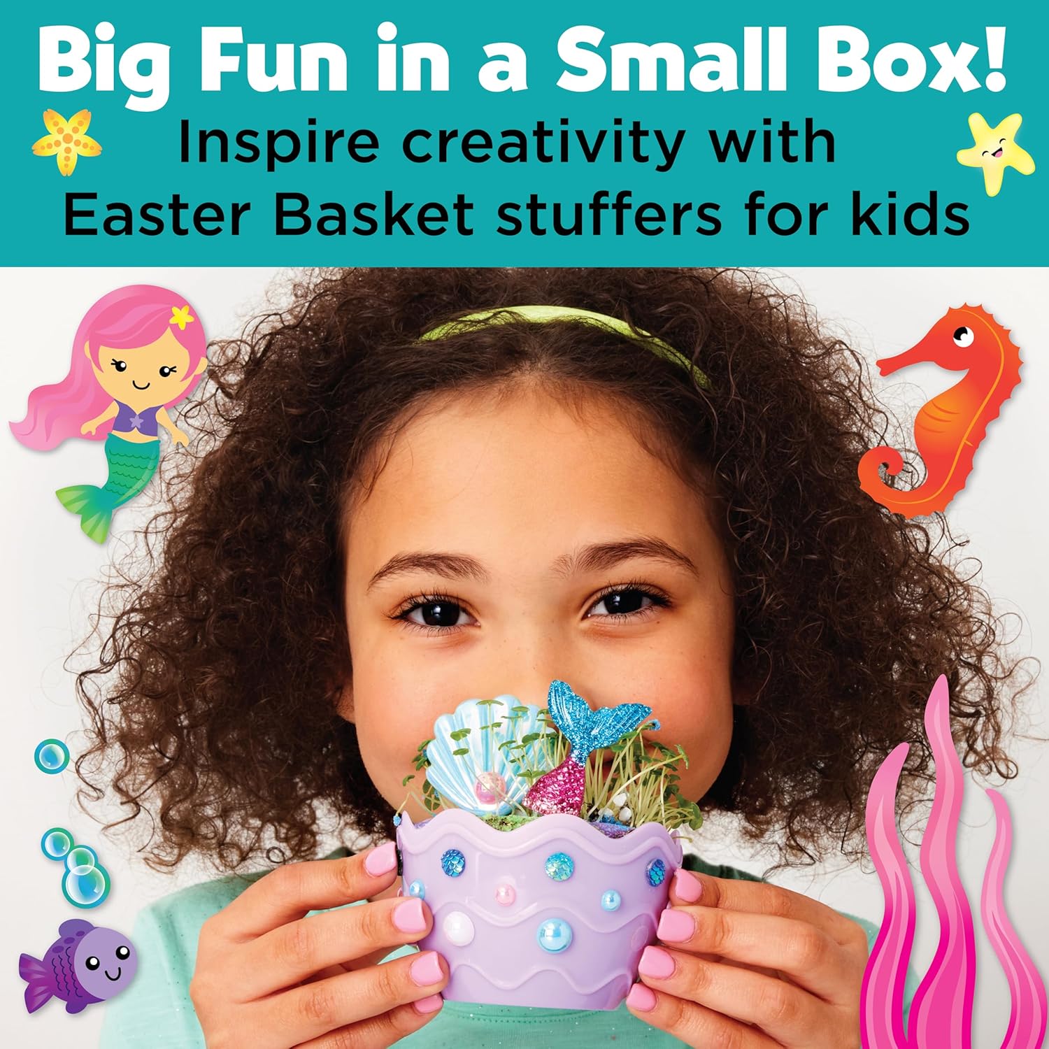 Creativity for Kids Mini Garden: Mermaid Terrarium Kit - Mermaid Gifts for