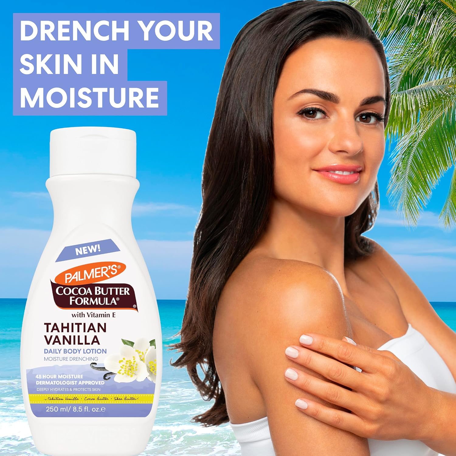 Palmer's Cocoa Butter Formula Tahitian Vanilla Body Lotion, 8.5 Oz, Daily