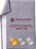 Pro Size Polishing Cleaning Cloth Made in USA for Gold, Silver, Platinum.