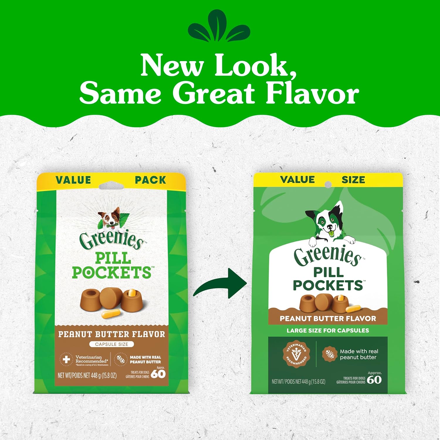 Greenies Pill Pockets for Dogs Large Size, Dog Treat Pouch for Capsule