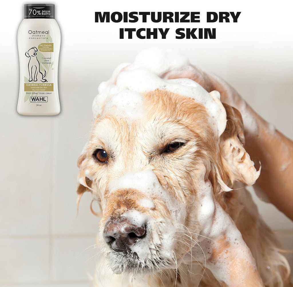 Wahl USA Dry Skin & Itch Relief Pet Shampoo for Dogs ‰ÛÒ Oatmeal Formula with