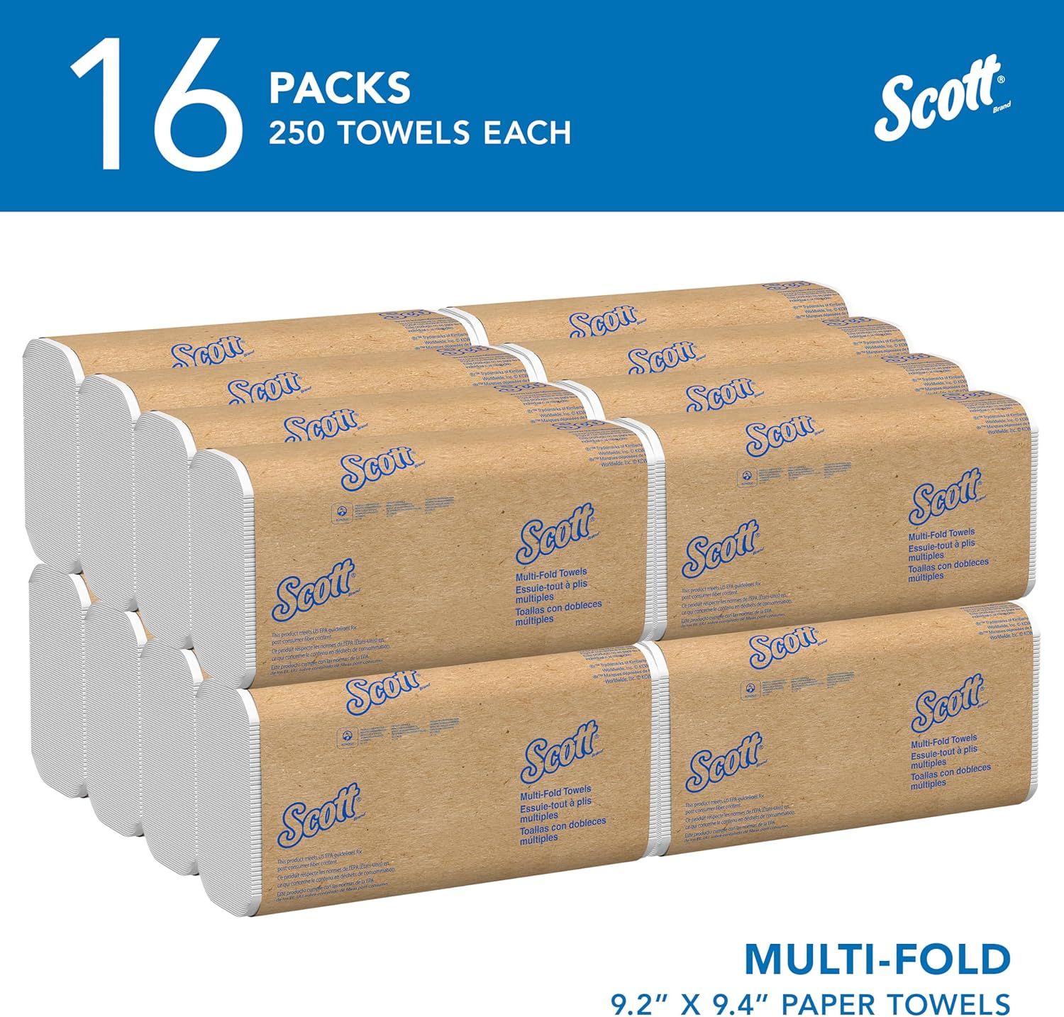 Scottå¨ Professional Universal Multifold Paper Towels, Bulk (01840)