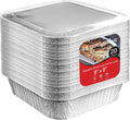 Stock Your Home 8x8 Foil Pans with Lids
