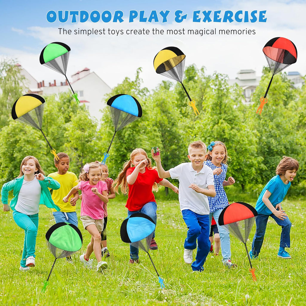 Parachute Toy for Kids, Outdoor Toys Flying Parachute Men, Inside & Outside