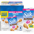 Silk Shelf-Stable Almond Milk, Unsweetened Vanilla, Dairy-Free, Vegan