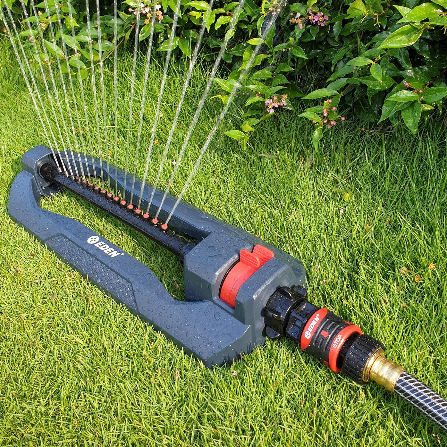 Eden 96213 Essential Turbo Oscillating Water Sprinkler, Covers Up to 3,600
