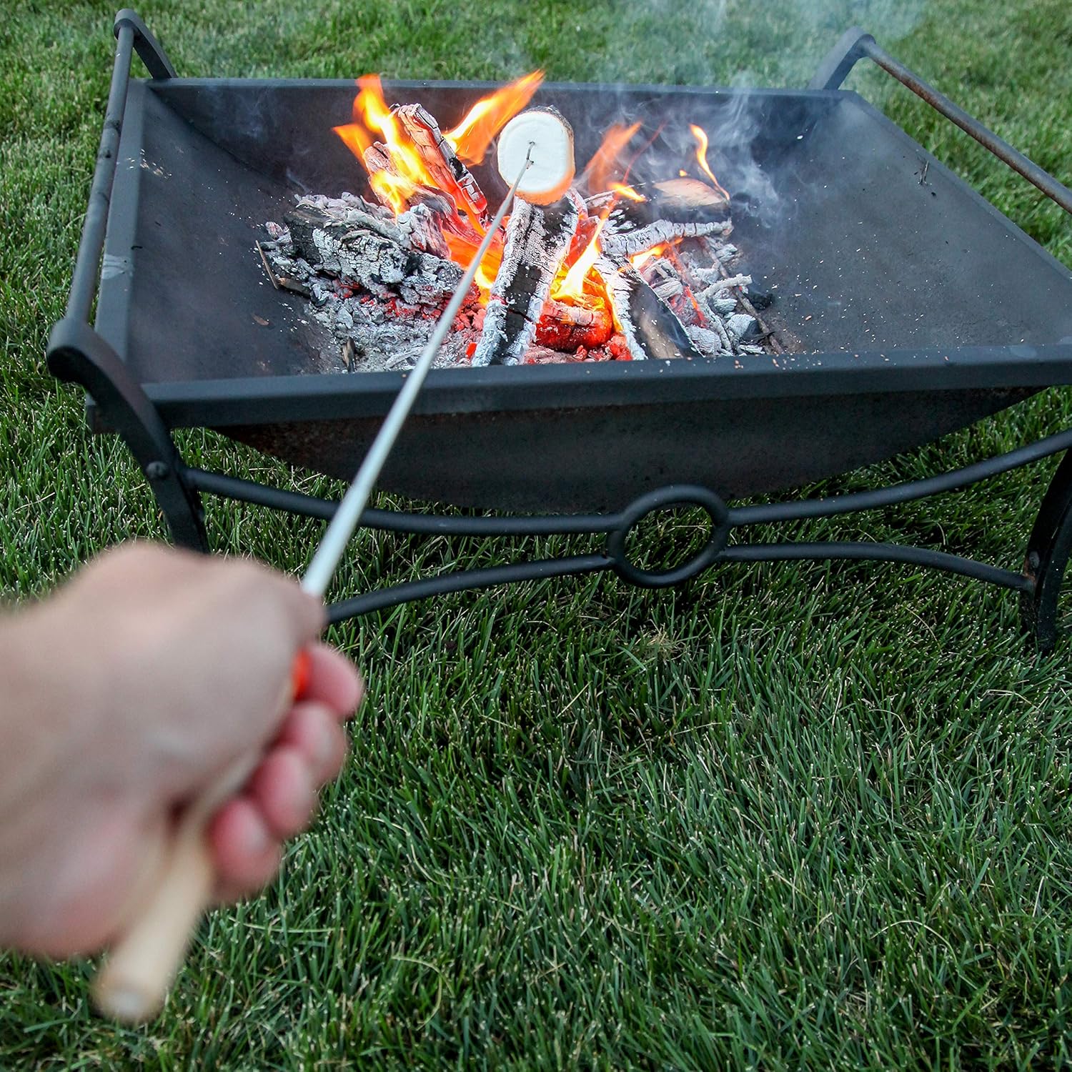 MalloMe Smores Sticks for Fire Pit Long - Marshmallow Roasting Sticks Smores